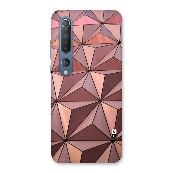 Rosegold Abstract Shapes Back Case for Mi 10