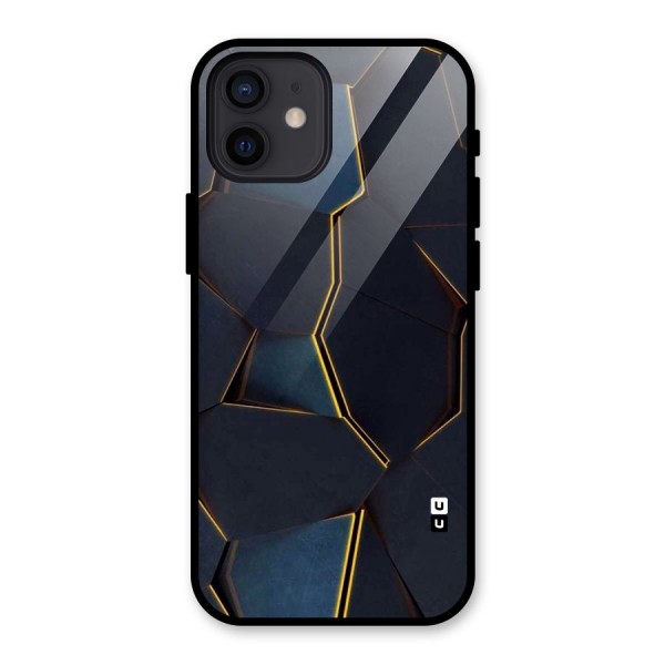 Royal Abstract Glass Back Case for iPhone 12