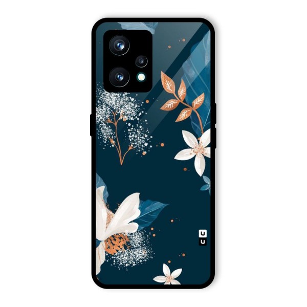 Royal Floral Glass Back Case for Realme 9