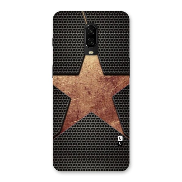 Rugged Gold Star Back Case for OnePlus 6T