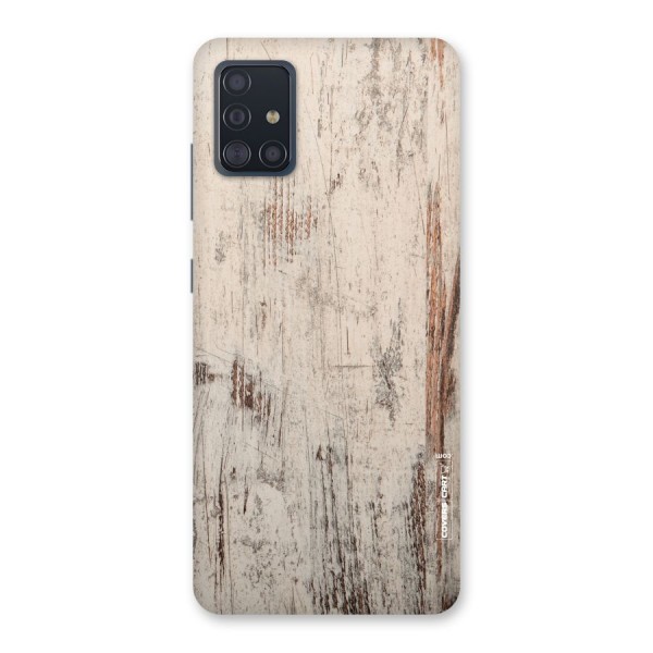 Rugged Wooden Texture Back Case for Galaxy A51