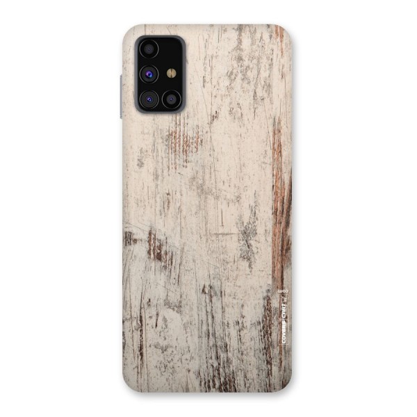 Rugged Wooden Texture Back Case for Galaxy M31s