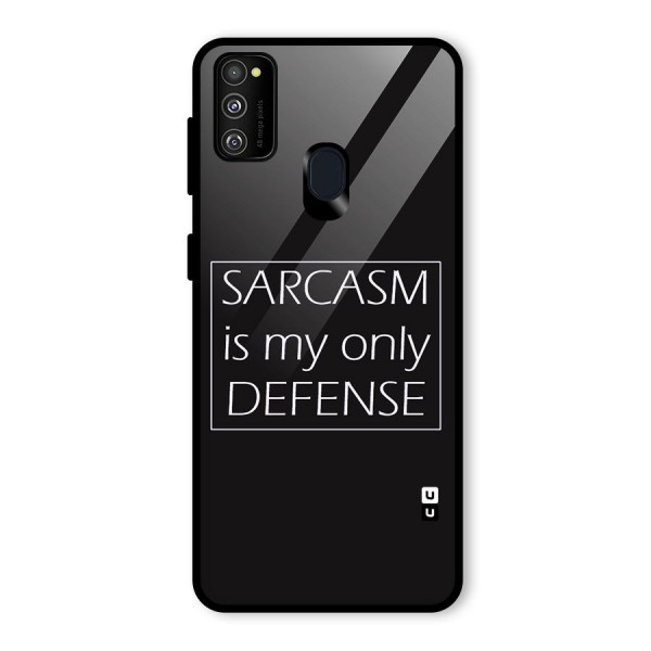 Sarcasm Defence Glass Back Case for Galaxy M21