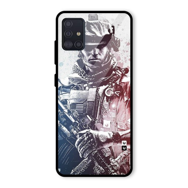 Saviour Glass Back Case for Galaxy A51