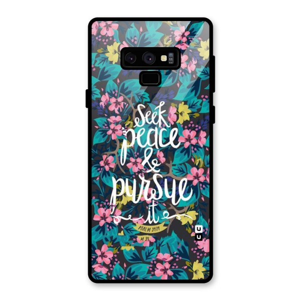 Seek Peace Glass Back Case for Galaxy Note 9