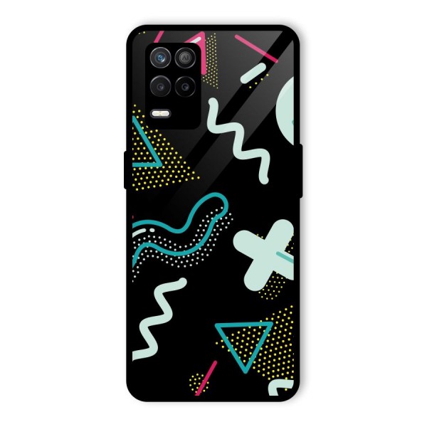 Shapes Pattern Glass Back Case for Realme 9 5G