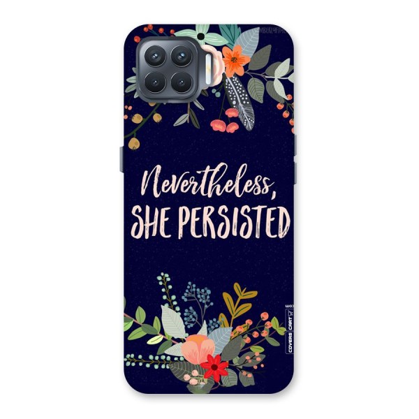 She Persisted Back Case for Oppo F17 Pro