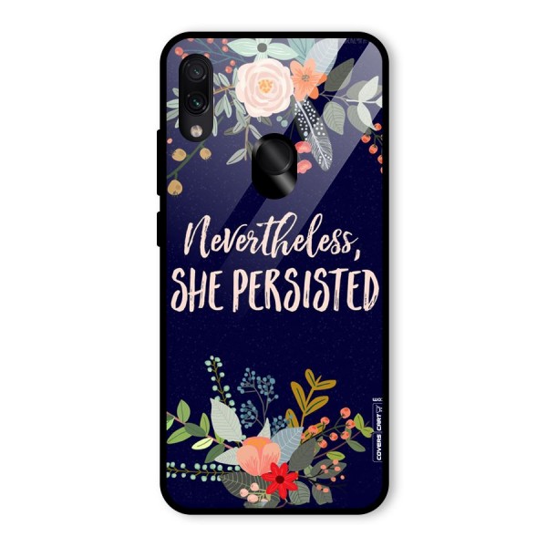 She Persisted Glass Back Case for Redmi Note 7