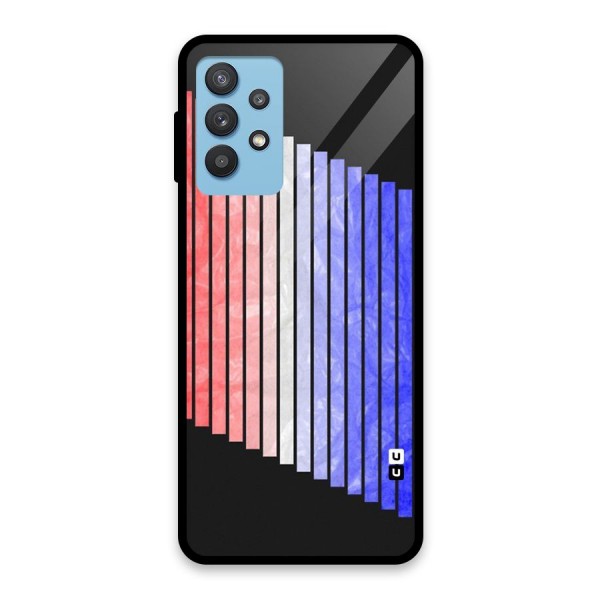 Simple Bars Glass Back Case for Galaxy M32 5G