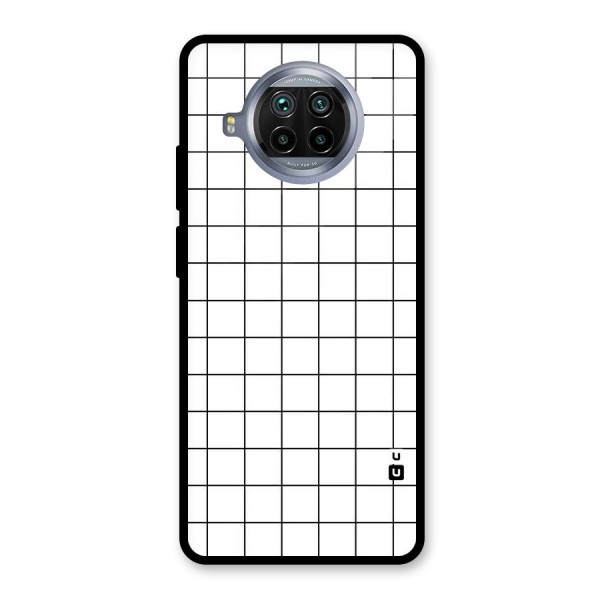 Simple Checks Glass Back Case for Mi 10i