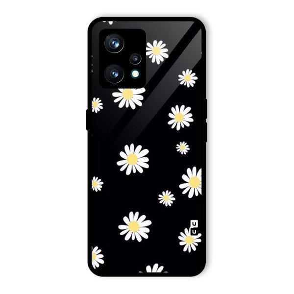 Simple Sunflowers Pattern Glass Back Case for Realme Narzo 50 Pro