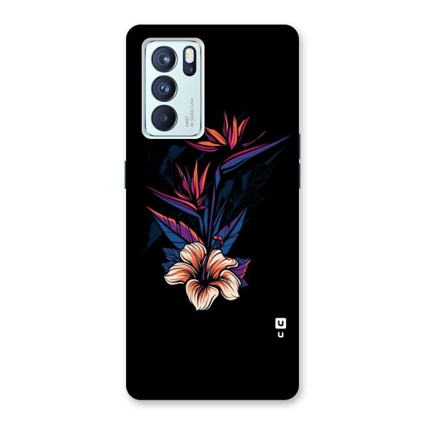 Single Painted Flower Back Case for Oppo Reno6 Pro 5G