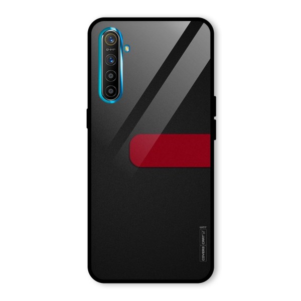 Single Red Stripe Glass Back Case for Realme XT