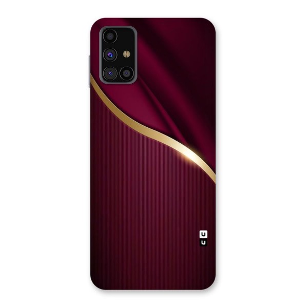 Smooth Maroon Back Case for Galaxy M31s