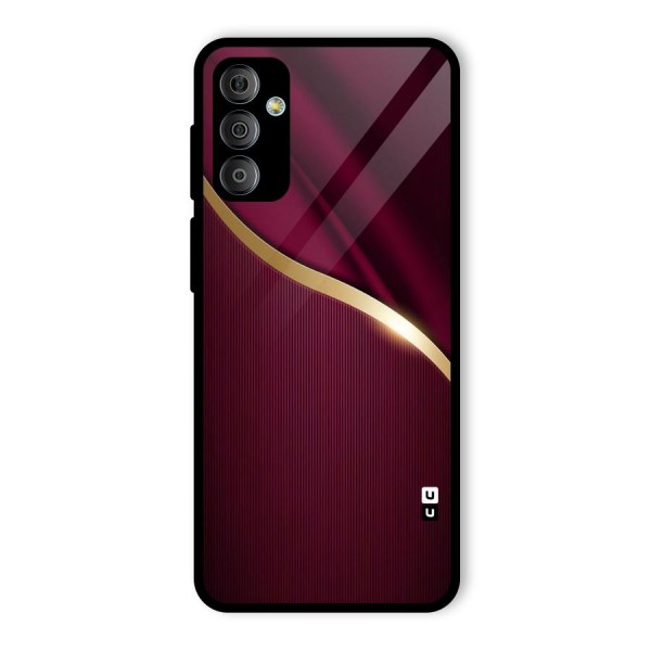 Smooth Maroon Glass Back Case for Galaxy F23