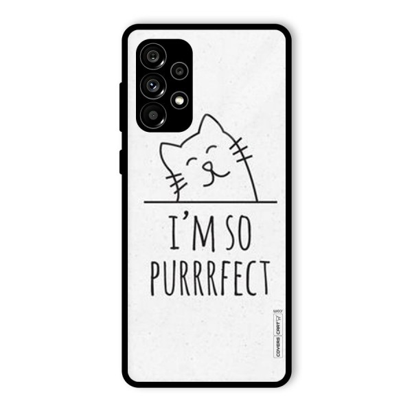 So Purrfect Glass Back Case for Galaxy A73 5G