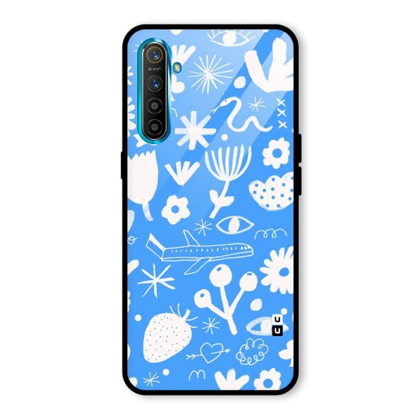 Space Blue Pattern Glass Back Case for Realme XT