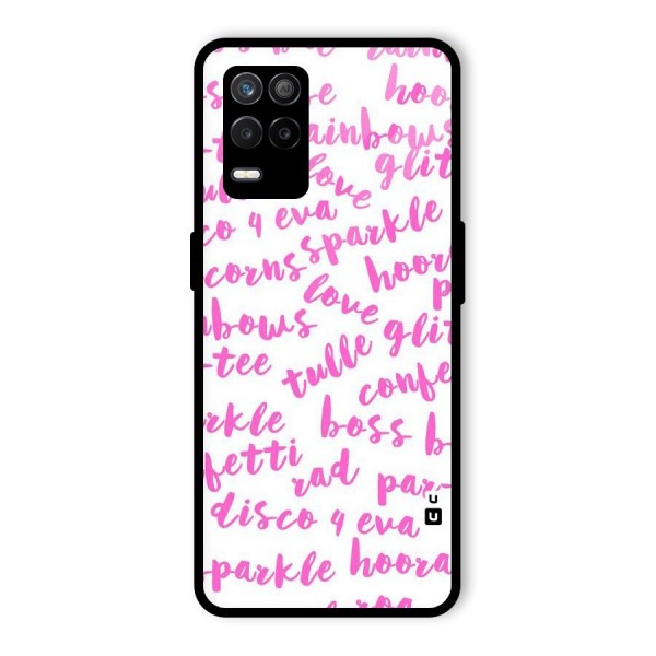 Sparkle Love Glass Back Case for Realme 9 5G