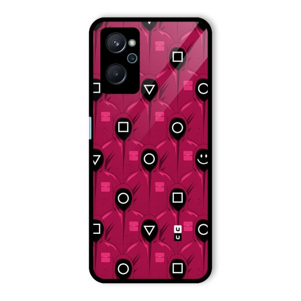 Squid Gamers Pattern Glass Back Case for Realme 9i