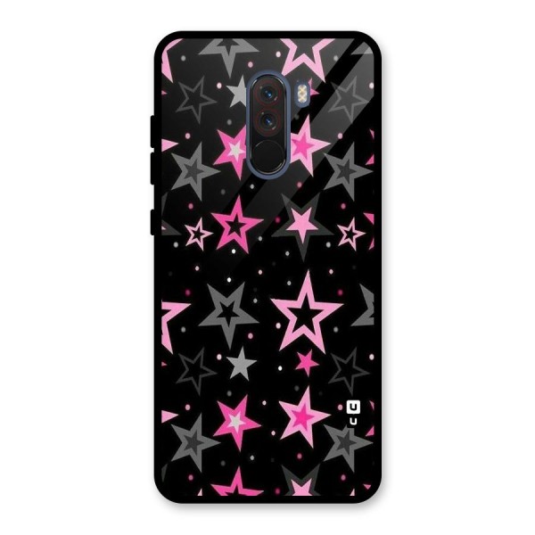 Star Outline Glass Back Case for Poco F1