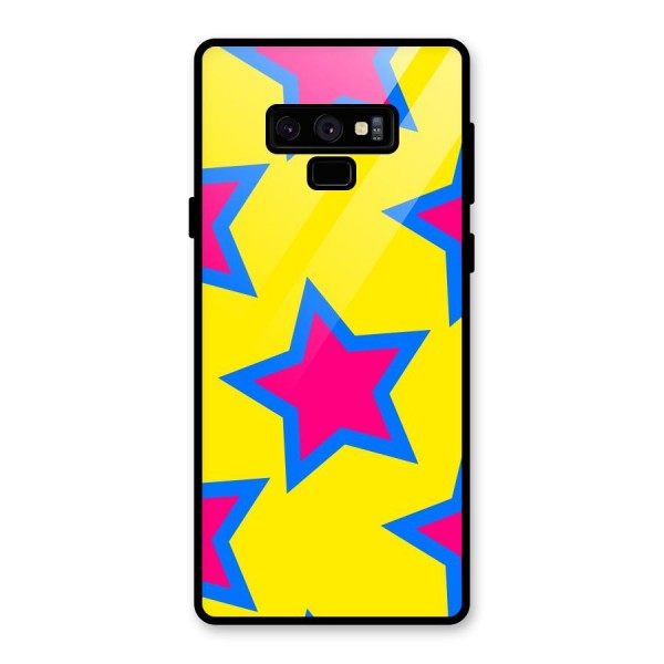 Star Pattern Glass Back Case for Galaxy Note 9