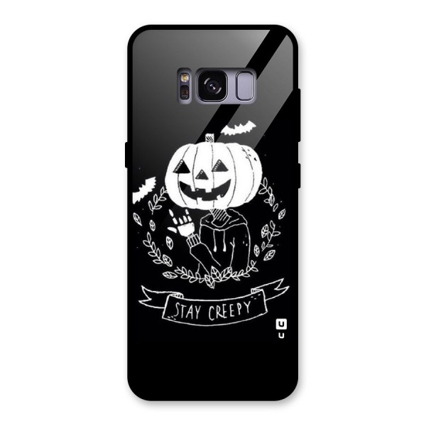 Stay Creepy Glass Back Case for Galaxy S8