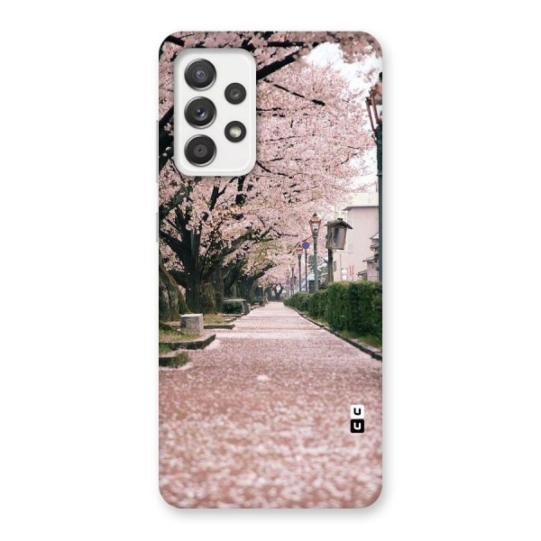 Street In Pink Flowers Back Case for Galaxy A52