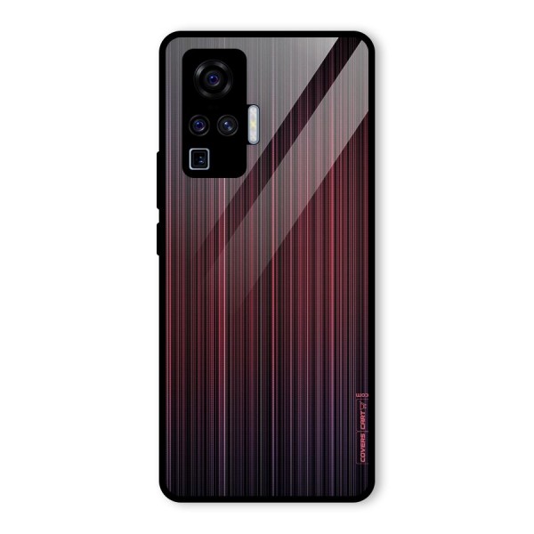 Stripes Gradiant Glass Back Case for Vivo X50 Pro