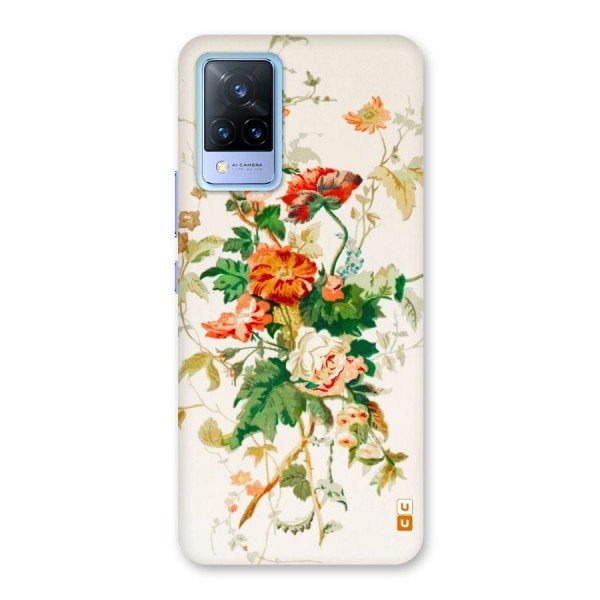 Summer Floral Back Case for Vivo V21 5G