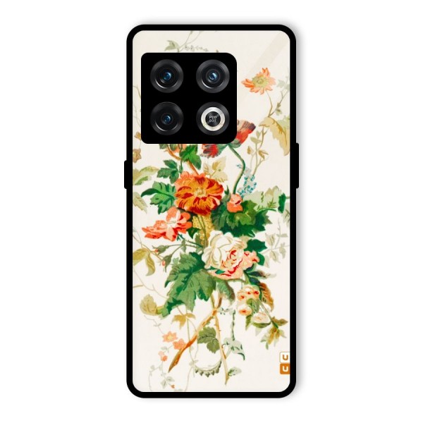 Summer Floral Glass Back Case for OnePlus 10 Pro 5G