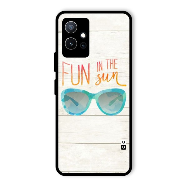 Sun Fun Glass Back Case for Vivo iQOO Z6