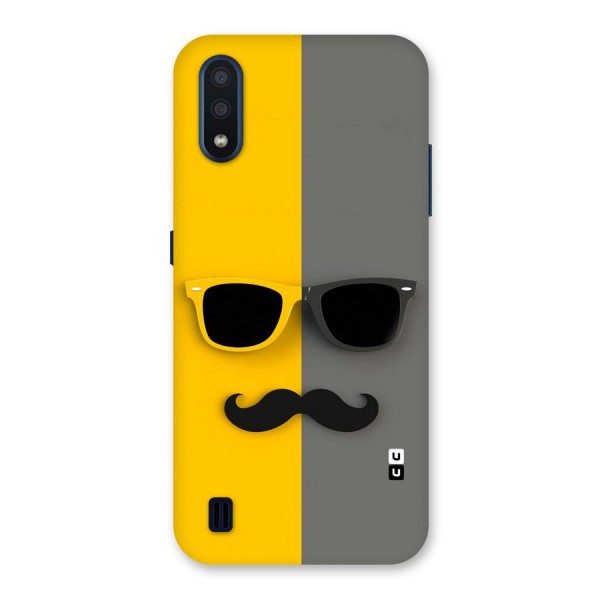 Sunglasses and Moustache Back Case for Galaxy M01