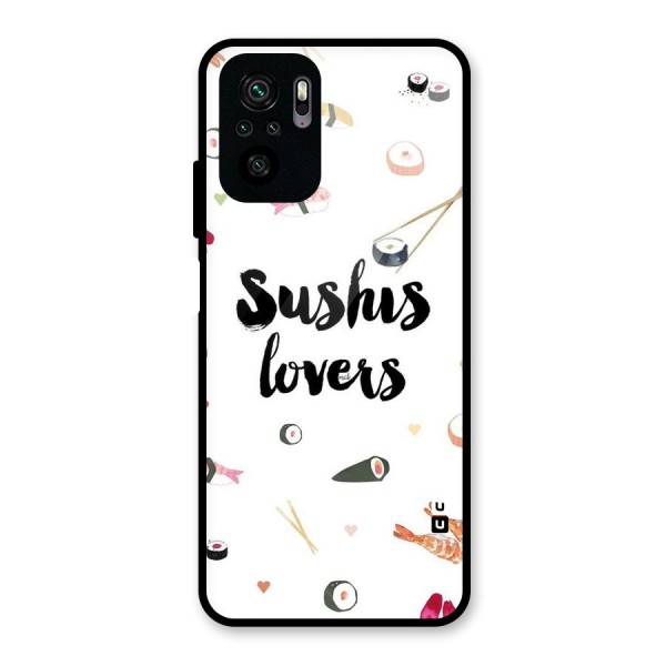 Sushi Lovers Glass Back Case for Redmi Note 10