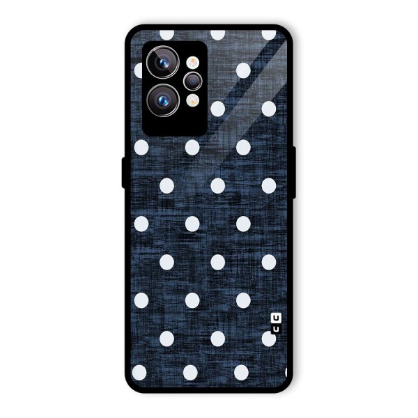 Textured Dots Glass Back Case for Realme GT2 Pro