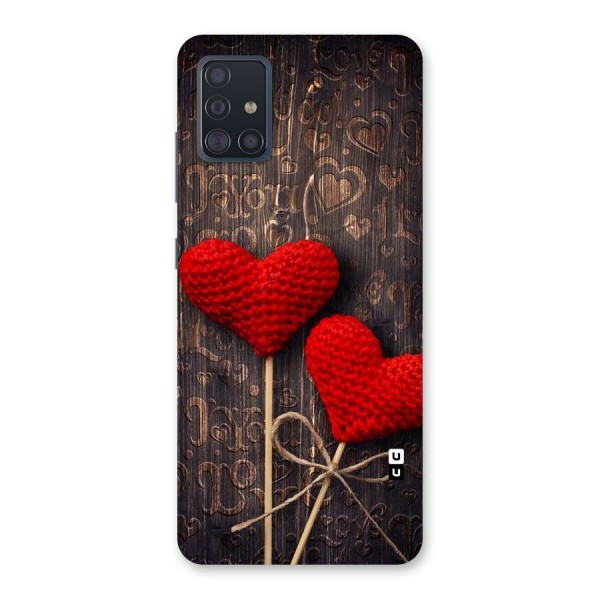 Thread Art Wooden Print Back Case for Galaxy A51