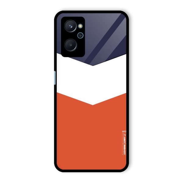 Three Colour Pattern Glass Back Case for Realme 9i