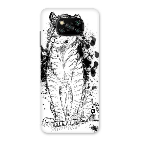 Tiger Wink Back Case for Poco X3