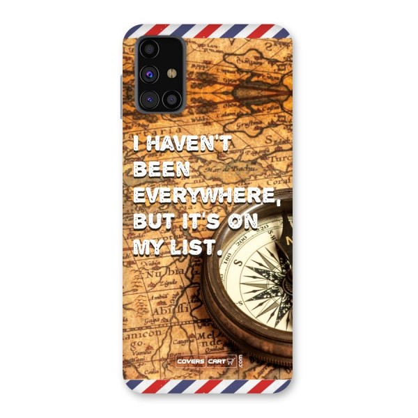 Travel Map Back Case for Galaxy M31s