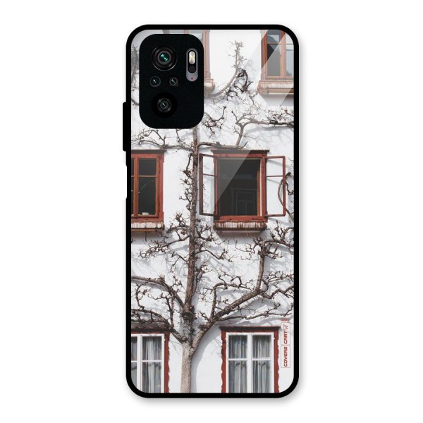 Tree House Glass Back Case for Redmi Note 10