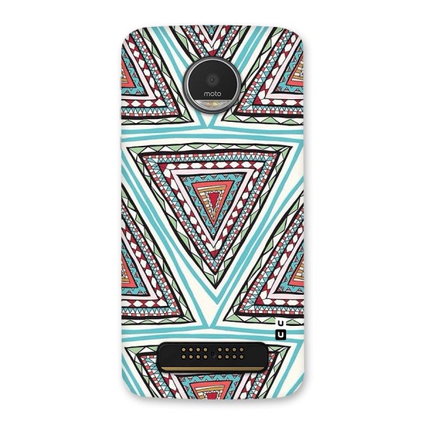 Triangle Abstract Mode Back Case for Moto Z Play