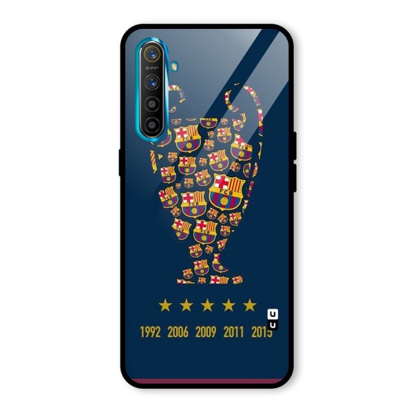 Trophy Team Glass Back Case for Realme XT