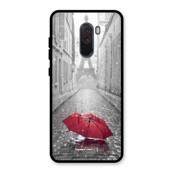 Umbrella Paris Glass Back Case for Poco F1