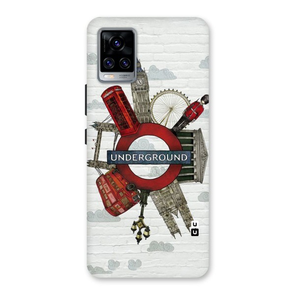 Underground Design Back Case for Vivo V20 Pro