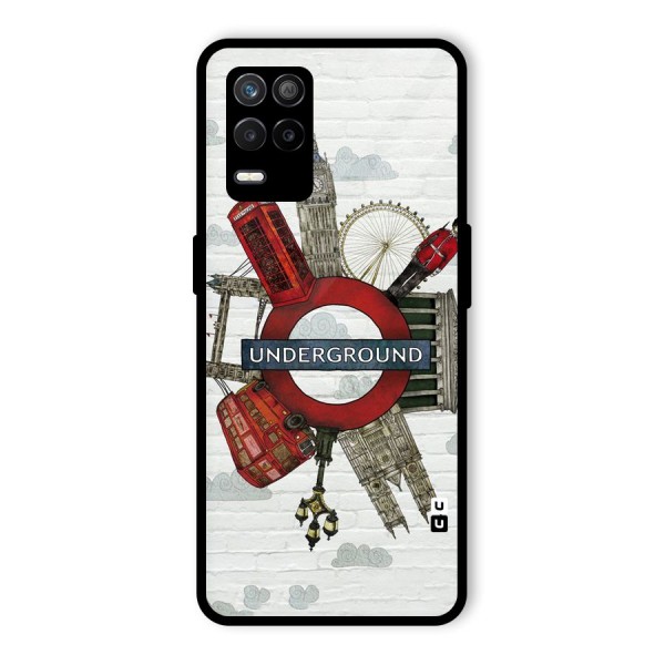 Underground Design Glass Back Case for Realme 9 5G