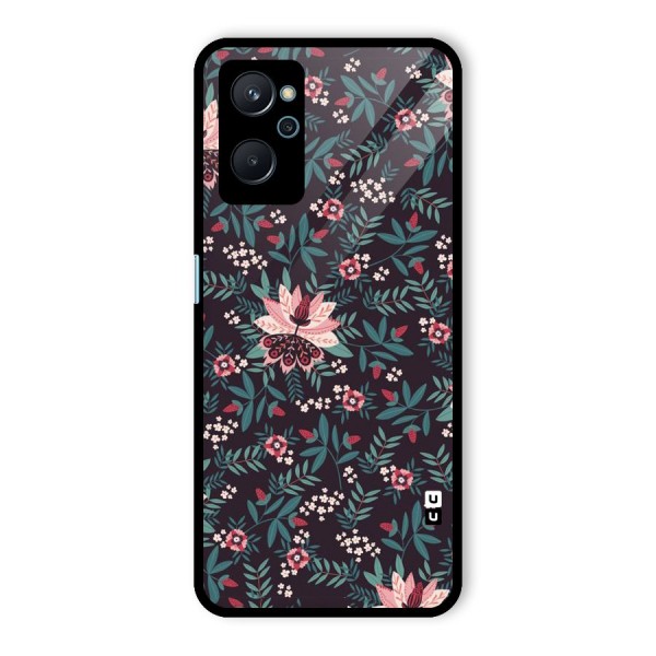 Very Leafy Pattern Glass Back Case for Realme 9i