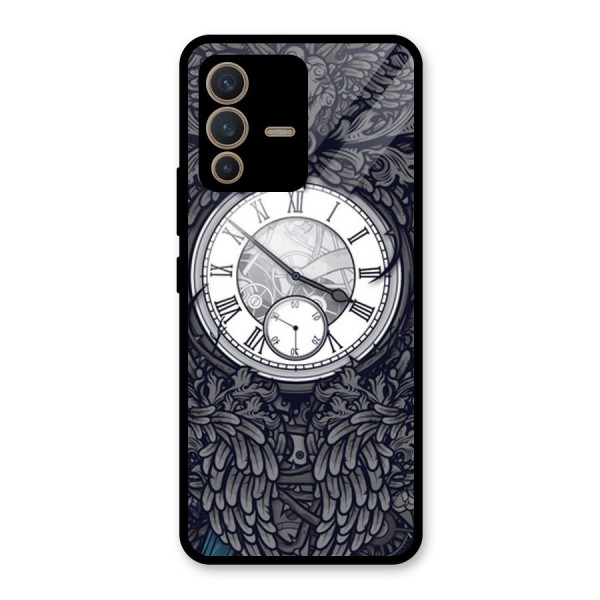 Wall Clock Glass Back Case for Vivo V23 5G