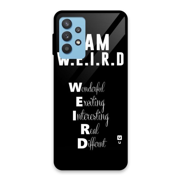 Weird Me Glass Back Case for Galaxy M32 5G