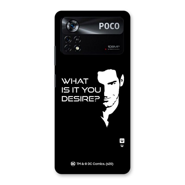 What Do You Desire Back Case for Poco X4 Pro 5G
