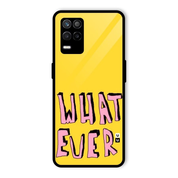 Whatever Yellow Glass Back Case for Realme 9 5G