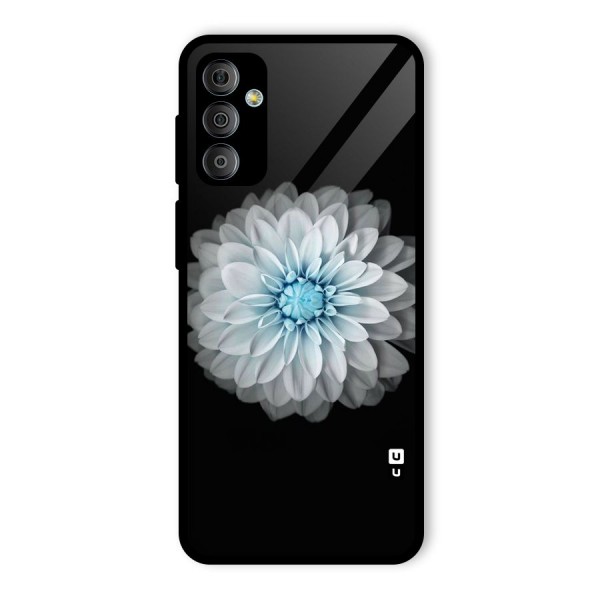 White Bloom Glass Back Case for Galaxy F23